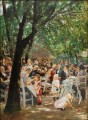 Biergarten in munchen Max Liebermann deutscher Impressionismus
